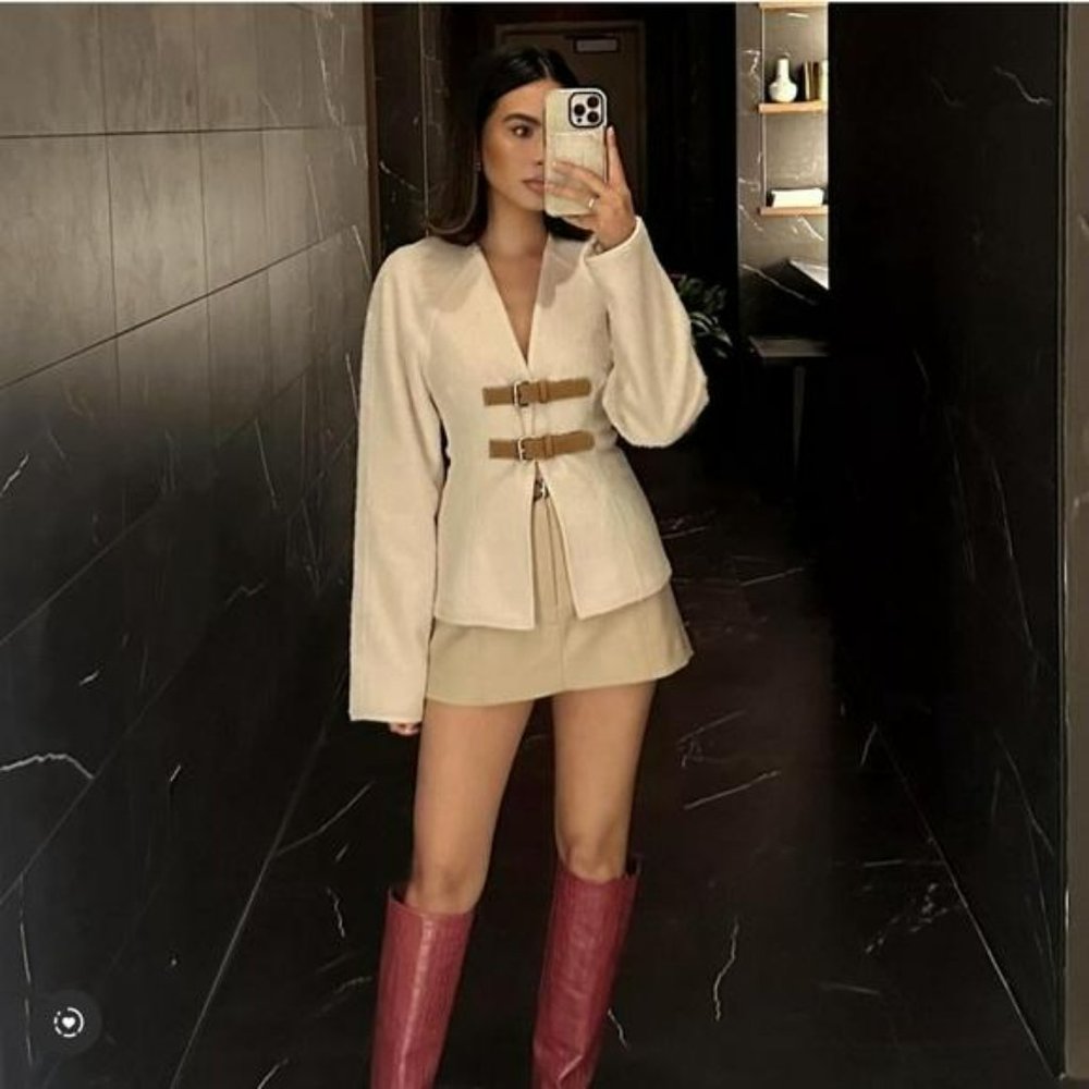 ZARA BELTED SOFT CARDIGAN SWEATER JACKET
